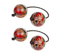 Confezione da 2 tamburi a sfera ritmici dipinti a mano, strumenti a percussione unici per batteristi, insegnanti di musica e idee regalo