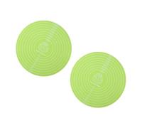 Confezione da 2 tappetini da forno in silicone resistente al calore, per pizza, pasticceria e decorazione di torte, rotondi in silicone