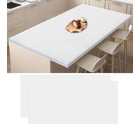 Confezione da 2 tappetini grandi in silicone per bancone della cucina, 120 x 60 cm, resistenti al calore, per isola della cucina, impermeabili, multiuso, semitrasparenti