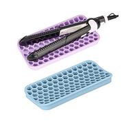 Confezione da 2 tappetini in silicone resistente al calore per strumenti per capelli, cuscinetti caldi da viaggio per ferro arricciacapelli, piccoli, antiscivolo, tappetino spesso per lisciare le