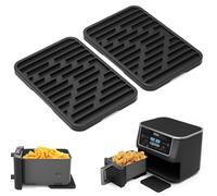 Confezione da 2 Tappetini in Silicone Resistenti al Calore per Ninja Cestello Friggitrice ad Aria, 16 x 11cm Antiscottatura, da Tavolo, per Universale Friggitrice ad Aria Ninja, Philips und COSORI