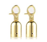 Confezione da 2 tappi multiuso resistenti alle intemperie, accessori per corde di canapa e terrazze artigianali in acciaio inossidabile con estremità a moschettone