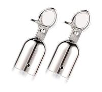 Confezione da 2 tappi multiuso resistenti alle intemperie, accessori per corde di canapa e terrazze artigianali in acciaio inossidabile con estremità a moschettone