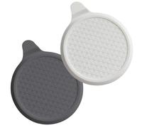 Confezione da 2 Tappo in Silicone per Doccia Universale da 15 cm | Tappo Flessibile per Lavello Cucina, Bagno, Doccia e Lavanderia, Grigio e Bianco