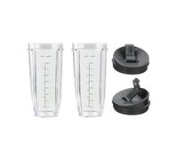 Confezione da 2 tazze 32 OZ, compatibili con frullatore coperchio for Auto iQ BL480 BL481 BL482 BL490 BL640 BL450 BL682 BL642