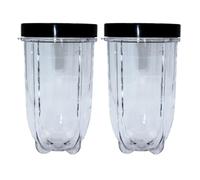Confezione Da 2 Tazze Alte Da 16 Once Con Coperchio Nero, Compatibili, Compatibili Con MagicBullet, Frullatore E Spremiagrumi 250W MB1001