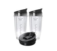 Confezione Da 2 Tazze Di Ricambio Da 24 Once Con Coperchio Con Beccuccio, Compatibile Con I Frullatori Ninja BL450/BL454/BL456/BL480/BL481 Auto IQ Series