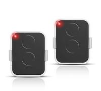 Confezione da 2 telecomandi compatibili con Nice Era ONE2/ON2E/ON4E/ON1E, 433,92 MHz, porta del garage, Rolling Code, 2 canali (bianco)