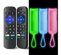 Confezione da 2 telecomandi di ricambio per Roku con custodia in silicone morbido, telecomando universale per Smart TV TCL Roku/Hisense Roku/Onn Roku/Westinghouse Roku/Philips Roku