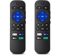 Confezione da 2 telecomandi di ricambio per Roku-TV, compatibile con Smart TV TCL Roku/Hisense Roku/Onn Roku/Sharp Roku (non per Roku Stick and Box)