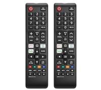 Confezione da 2 telecomandi di ricambio universali BN59-01315A, compatibili con tutte le Smart TV Samsung, LED, LCD, HDTV, 3D, serie TV con 3 tasti di scelta rapida per Netflix, Prime Video e Hulu