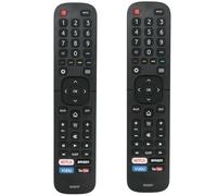 Confezione da 2 telecomandi universali EN2A27 per televisori Hisense serie H9 H8 H5510G H65 H55 H9G A60 H5500F, EN2A27 EN2A127H EN2A27HT EN2AN27H EN2AS27H EN2B27H EN2C2. 7 EN33922A EN33924HS
