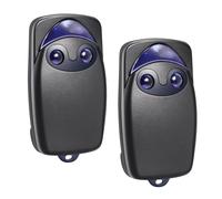 Confezione da 2) Telecomando universale 433 MHz per cancello - ricambio per Flo2r-s, compatibile con N1ce ONE1, ON1, FLOXIR, FLOXR, FLOX2R, OX2, ideale per porte automatiche e tapparelle