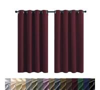 Confezione da 2 tende oscuranti da 250 x 230 cm, eleganti tende opache in poliestere con blocco della luce al 100%, tende corte per camera da letto e decorazioni per la casa