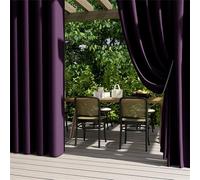 Confezione da 2 tende termiche impermeabili con occhielli, 132 x 274 cm, per patio, giardino, veranda, baldacchino, ideali per la privacy e la protezione solare