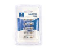 Confezione da 2 terminali PC5 (4 mm) per connessioni elettriche sicure ed efficienti. Il suo design trasparente consente di visualizzare cablaggi, progetti elettrici.