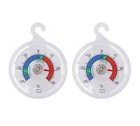 Confezione Da 2 Termometri per Frigorifero Con Quadrante Da 65 Mm, Con Zone Colo
