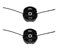 Confezione da 2 testine di ricambio compatibili con Bosch AFS 23-37, testa in nylon per decespugliatore, base F016F04839, F016800431