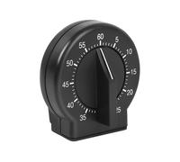 (Confezione da 2) Timer da cucina, timer meccanico da 60 minuti di facile lettura (nero)