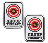 Confezione da 2 toppe ricamate con gancio e anello per il morale | Distintivo a tema Witty Shooting per gilet, zaini e giacche. Ideale per tiratori, collezionisti, appassionati di tattica e