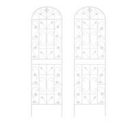 Confezione da 2 tralicci da giardino, traliccio per piante rampicanti, recinto da giardino, adatto per sostenere piante rampicanti all'aperto come verdure, fiori (bianco, A)