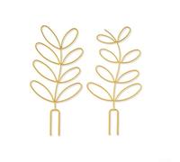 Confezione da 2 tralicci robusti ed eleganti per piante da interno, progettati per sostenere la vegetazione rampicante (oro)