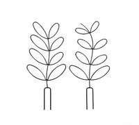 Confezione da 2 tralicci robusti ed eleganti per piante da interno, progettati per sostenere la vegetazione rampicante (nero)