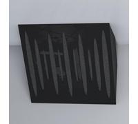 Confezione da 2 trappole acustiche "PULSE- Horizont" per angolo del soffitto | Bassa frequenza di frequenza assorbente | Blocco angolare per studio domestico e teatro | [x2 Pulse-H-100mm, plastica