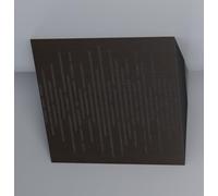 Confezione da 2 trappole acustiche "WAVE- Horizont" per angolo del soffitto | Bassa frequenza di frequenza assorbente | Blocco angolare per studio domestico e teatro | [x2 WAVE-H-100mm, wenge]