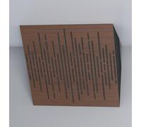 Confezione da 2 trappole acustiche "WAVE- Orizzontale" per angolo del soffitto, assorbimento del suono a bassa frequenza | Blocco angolare per studio domestico e teatro | [x2 WAVE-H-150 mm, dado]