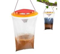 Confezione da 2 trappole per mosche da esterni, da appendere, usa e getta, con esca per mosche, repellente per insetti, per giardino, fattoria, fienile