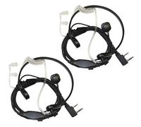 2-Pack HQRP Acustico Tubo Auricolare Microfono Cuffie Per Kenwood Serie Radio