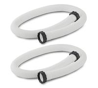 Confezione da 2 Tubi di Ricambio per Pompa da Piscina da 3,8 cm di Diametro, per Pompe con Filtro per Intex, 150 cm e Set di Dadi per Piscine Fuori per Terra per Intex e Piscine con Lati Morbidi