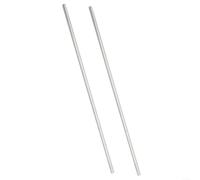 Confezione da 2 tubi rotondi in alluminio, lunghezza 300 mm, per supporto in varie applicazioni (8 x 6)