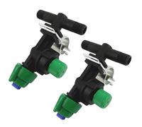 Confezione da 2 ugelli di serraggio, altamente efficienti per irrigazione uniforme, nella cura delle piante agricole e nell'irrigazione del giardino, ugelli a ventaglio, irrigatori per nebbia, ugelli