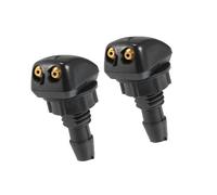 Confezione da 2 ugelli di spruzzo per tergicristallo Anteriore, ugelli di Lavaggio universali, compatibili con Il Supporto del Cofano dell'auto, Neri