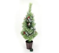 Confezione da 2 urne natalizie da 83,8 cm, con paletti, 50 luci calde e multicolori