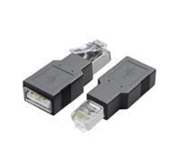 Confezione da 2 USB a RJ45 Ethernet Adapter Networking USB2.0 Femmina Maschio Convertitori Per
