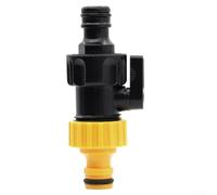 Confezione da 2 valvole di intercettazione in linea per sistemi di irrigazione da giardino, valvola a sfera Quick Connect da 1/2", in plastica ABS, compatibile per raccordi femmina