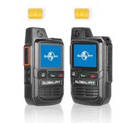Confezione da 2 walkie talkie LTE Global da 4 g con schede SIM, radio PoC bidirezionali palmari, portata illimitata - PTT ricaricabile Push to Talk Over Cellular Radio a lungo raggio (2)