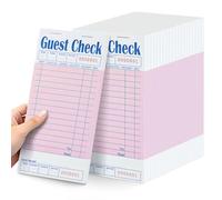 Confezione da 20/1000 biglietti per assegni ospiti per server, libri rosa per cameriere, blocchi note per server per ristoranti