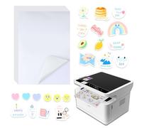 Confezione da 20 adesivi vinile, autoadesivi, per stampanti a getto d'inchiostro e laser