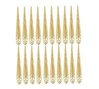 Confezione da 20 Anelli per Artigli con Punta per Unghie, Costume da Regina Antica Accessorio Decorativo per Anelli per Unghie con Artiglio per Punta delle Dita, Protezioni per Nocche per Dita Col