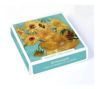 Confezione da 20 biglietti con motivo Vincent Van Gogh, design artistico classico, adatti per compleanni e altre occasioni, 5 ciascuno dei 4 disegni, realizzati nel Regno Unito, ecologici