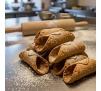 Confezione da 20 Bucce Di Cannoli Siciliani Grandi scorze croccanti da Farcire