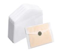 Confezione da 20 buste trasparenti in pergamena traslucida, 12,7 x 17,8 cm, per inviti, biglietti di auguri, matrimoni, feste, cartoline e foto
