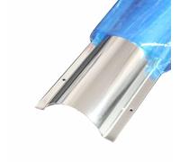 Confezione da 20 canaline passacavi in acciaio inox da 39,37'' di lunghezza, copricavi per canaline passacavi, con fori di montaggio, sistema di occultamento cavi per casa, ufficio(NO.7)