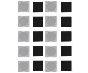 Confezione da 20 capsule quadrate per monete con inserti in schiuma regolabili, in plastica trasparente, contenitori protettivi per la conservazione numismatica, contenitori protettivi per 16 mm-40 mm