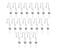 Confezione da 20 clip fermaporta in plastica e metallo per jeans e pantaloni per bloccare la cerniera nella posizione desiderata (A)