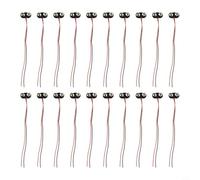 Confezione da 20 connettori a scatto per batteria da 9 V, tipo T, con cavo da 15 cm, guscio rigido nero, per progetti elettronici fai da te e applicazioni industriali